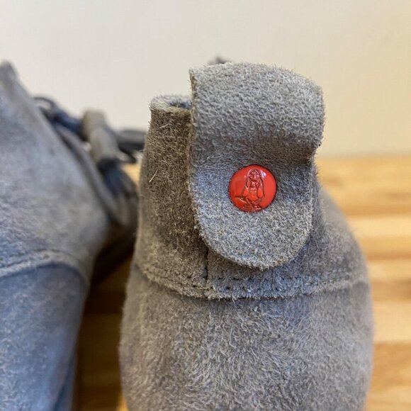 Hush Puppies Womens chukka Cyra Catelyn Grey Suede Ankle Boots shoes sz9 Lace-up - Picture 10 of 16